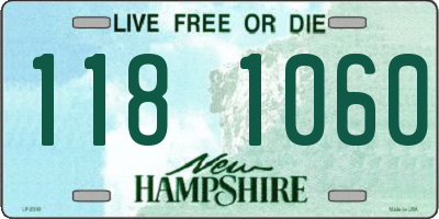 NH license plate 1181060