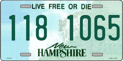 NH license plate 1181065