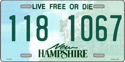 NH license plate 1181067