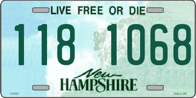 NH license plate 1181068