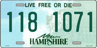 NH license plate 1181071