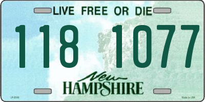 NH license plate 1181077