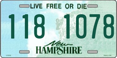NH license plate 1181078