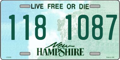 NH license plate 1181087
