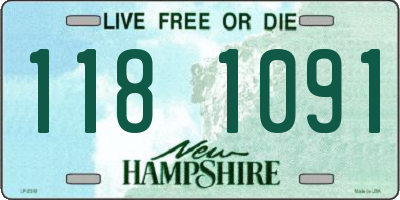 NH license plate 1181091