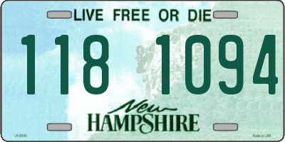 NH license plate 1181094