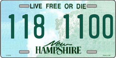 NH license plate 1181100