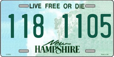 NH license plate 1181105