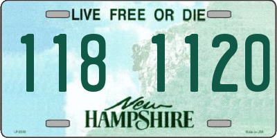 NH license plate 1181120