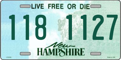 NH license plate 1181127