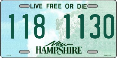 NH license plate 1181130