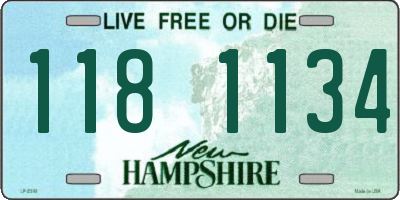 NH license plate 1181134