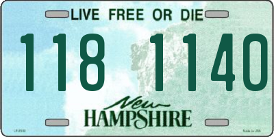 NH license plate 1181140