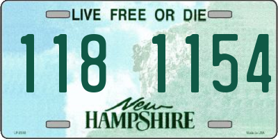 NH license plate 1181154