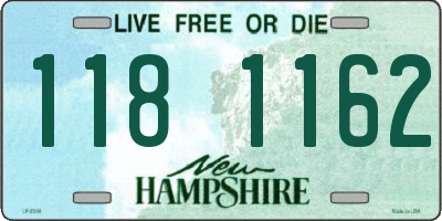NH license plate 1181162