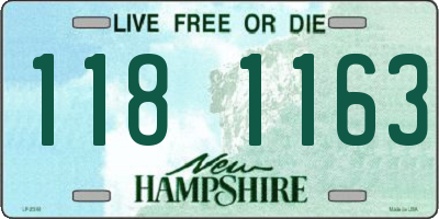 NH license plate 1181163