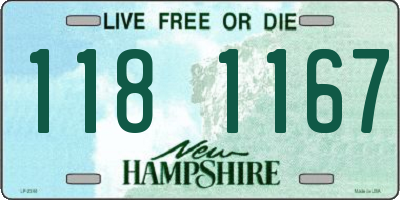NH license plate 1181167