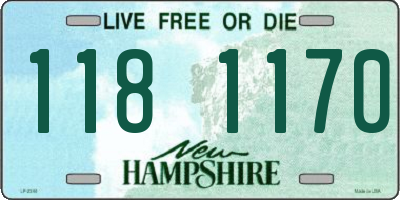 NH license plate 1181170