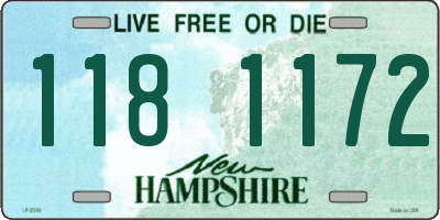 NH license plate 1181172