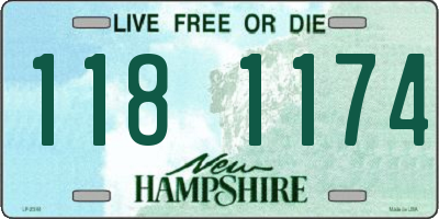 NH license plate 1181174