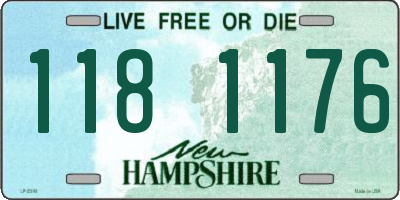 NH license plate 1181176