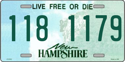 NH license plate 1181179