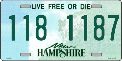 NH license plate 1181187