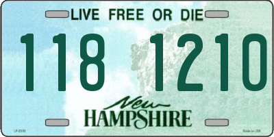NH license plate 1181210