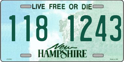 NH license plate 1181243