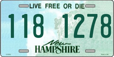 NH license plate 1181278