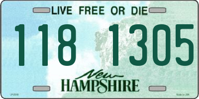 NH license plate 1181305