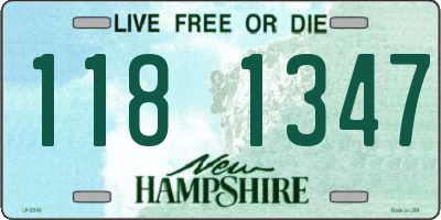 NH license plate 1181347