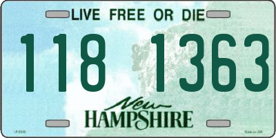 NH license plate 1181363