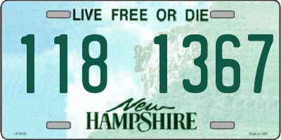 NH license plate 1181367