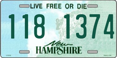 NH license plate 1181374