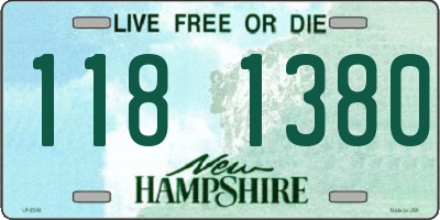 NH license plate 1181380