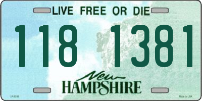 NH license plate 1181381