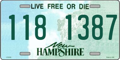 NH license plate 1181387