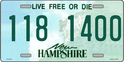 NH license plate 1181400