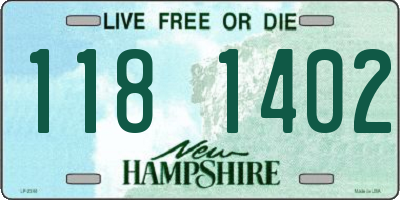 NH license plate 1181402