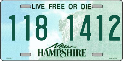 NH license plate 1181412
