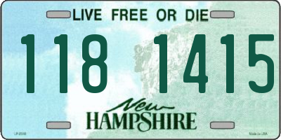 NH license plate 1181415
