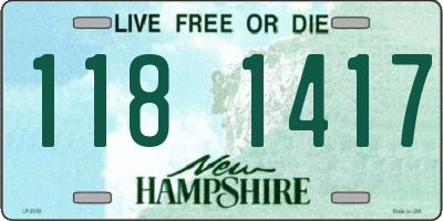NH license plate 1181417