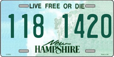 NH license plate 1181420