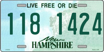 NH license plate 1181424