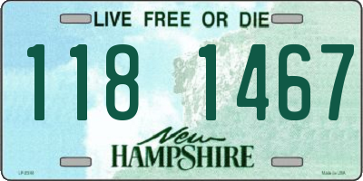 NH license plate 1181467