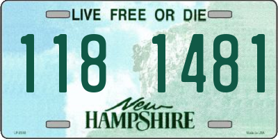 NH license plate 1181481