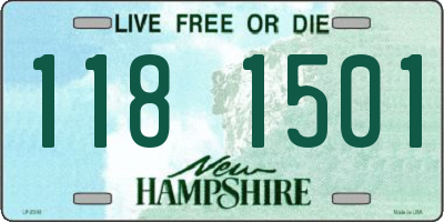 NH license plate 1181501