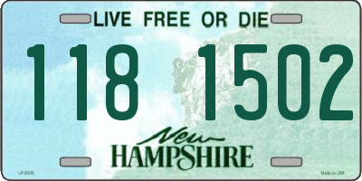 NH license plate 1181502