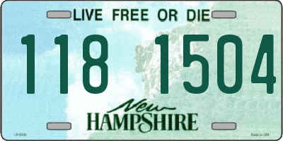 NH license plate 1181504